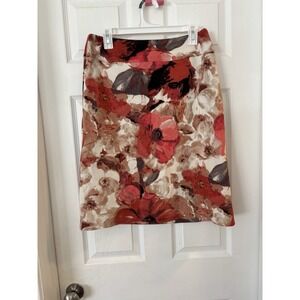 Women's East 5th Floral Skirt Size 10 Work Party Casual Preppy